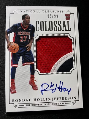 Rondae Hollis-Jefferson 2015 RPA #372 National Treasures 05/99 Arizona