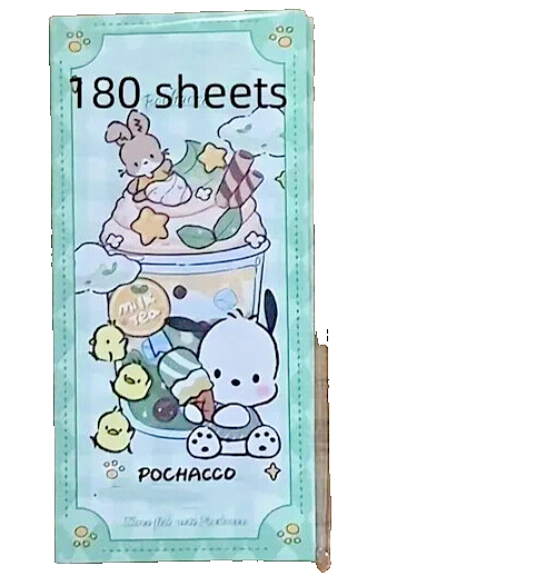 Sanrio Pochacco and Hello Kitty 180-Piece Sticky Notes Set-image