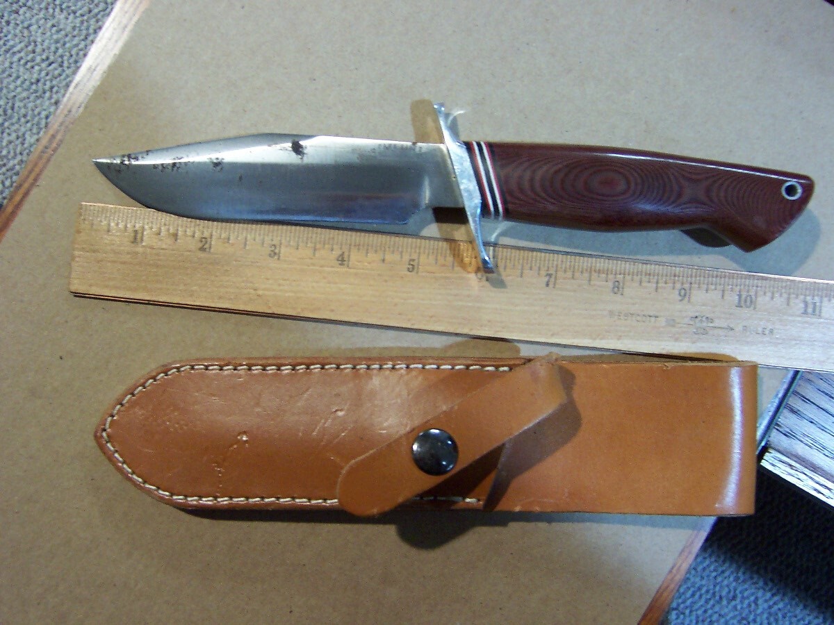 Bark River Knife & Tool Prototype 10 inch overall Knife w/ Sheath