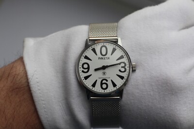 WATCH RAKETA BIG ZERO SOVIET USSR VINTAGE MECHANICAL cal. 2609 serviced