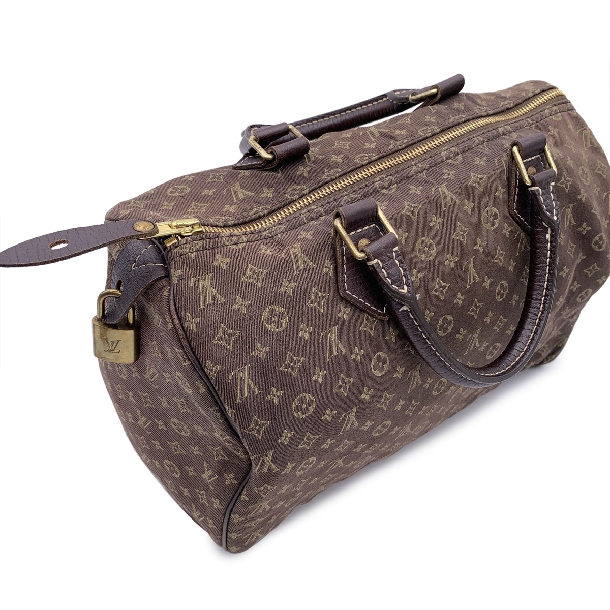 Authentic Louis Vuitton Brown Idylle Monogram Mini Lin Authentic Louis Vuitton Brown Idylle Monogram Mini Lin