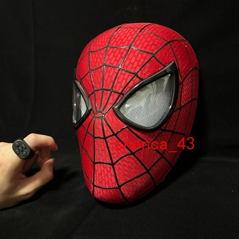 NEW The Amazing Spider-Man Headgear Remote Control LED Movable Eyes Mask Helmet - Image 3 of 4