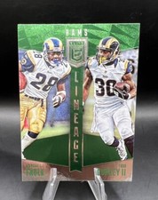 2016 Donruss Elite Lineage Green Todd Gurley II Marshall Faulk #LN-FG Rams