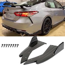 Gloss Black Rear Bumper Spoiler Splitter Lip Diffuser Body Kits For Toyota Camry