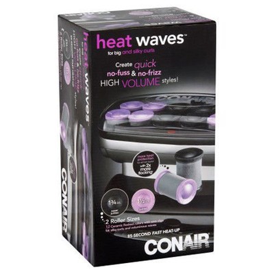 Conair Large Ceramic Electric Hair Jumbo Big Hot Rollers Setters