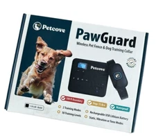 PetCove PawGuard Wireless Dog Fence System & Remote Training Collar 1 Collar