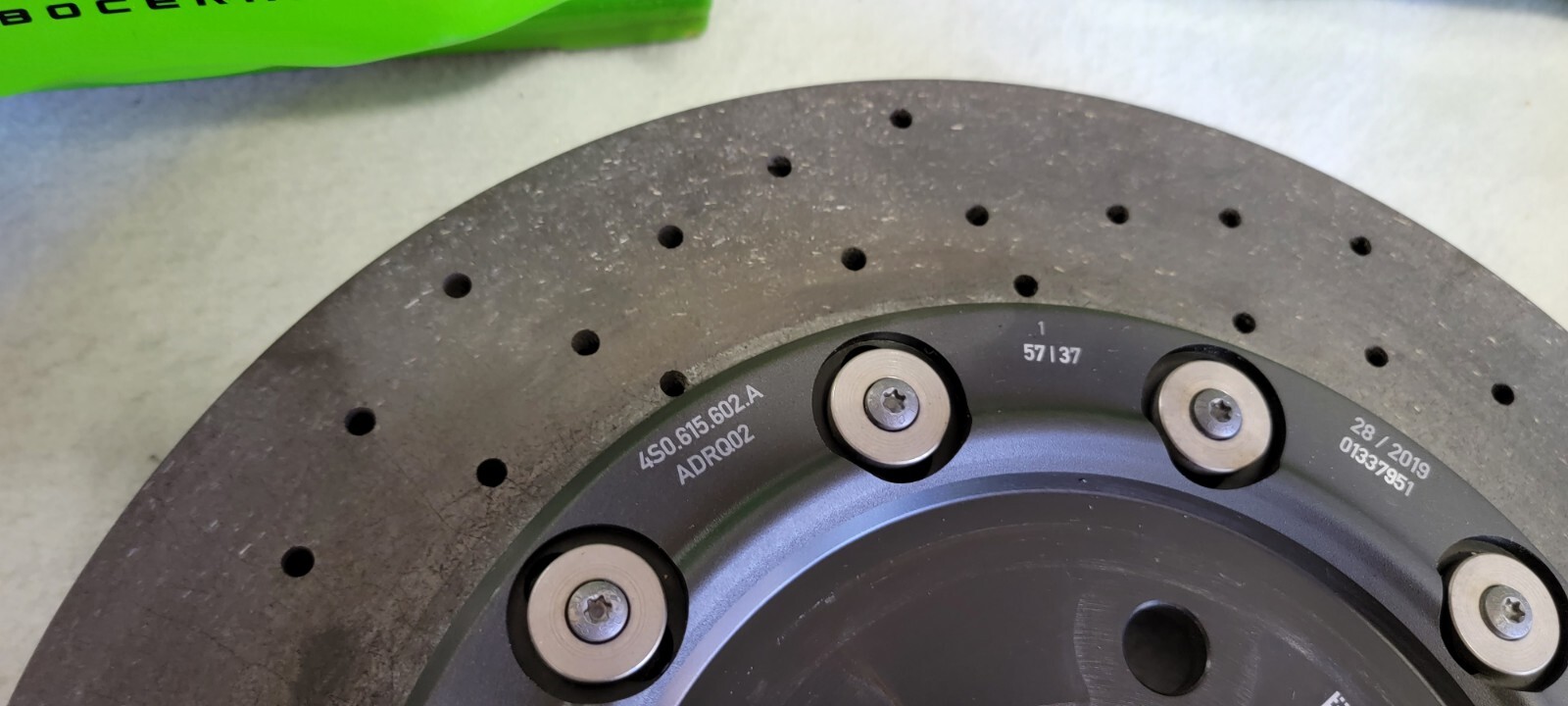 LAMBORGHINI HURACAN EVO CARBON CERAMIC BRAKE DISC CALIPER HUB UPGRADE SET OEM 