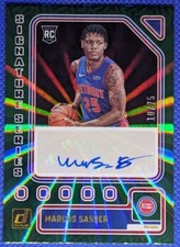 2023-24 Donruss MARCUS SASSER RC #SS-SAS Signature Series /75 Detroit Pistons