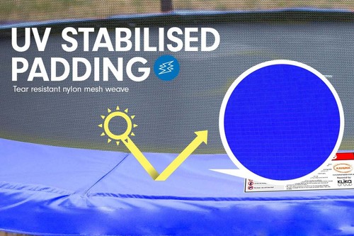 Kahuna 16ft Trampoline Safety Net Spring Pad Cover Mat Roof Shoe Bag- Blue - Picture 3 of 8
