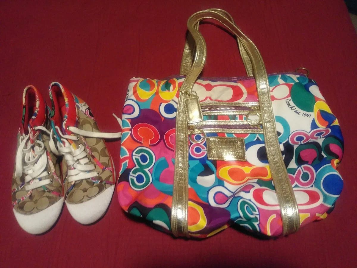 Coach Purse And Matching Sneakers Size 8.5