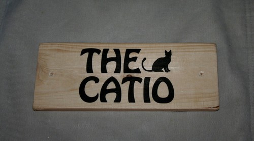Cat Lover Catio Sign Personalised Gift Kitten Pet Cat House Room Tree - Picture 3 of 75