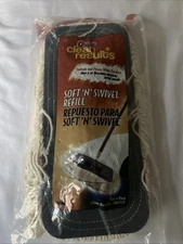 New Quickie Clean Results Soft N Swivel Refill Dust Mop Replacement Head