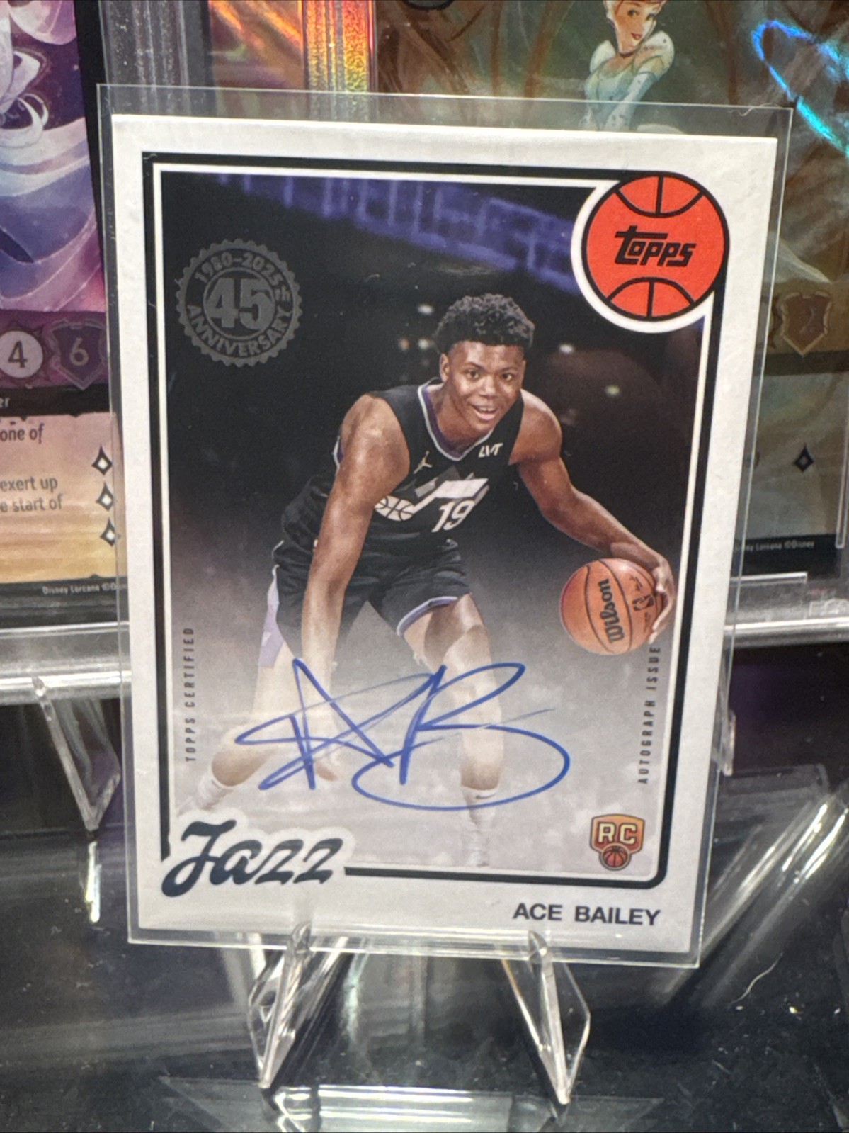 Ace Bailey 2025-26 Topps Basketball 1980-81 Autographs Auto 80B2R-AB KG