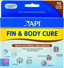 API 2 Pack of Fin and Body Cure Freshwater Fish Medication Powder for... 