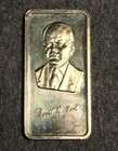 Gerald G Ford Hamilton Mint .999 Fine Silver Bar 1 oz 24k EGP