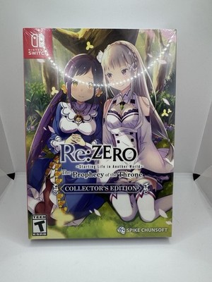 Re:ZERO The Prophecy of the Throne - Collector's Edition - Switch - New SEALED