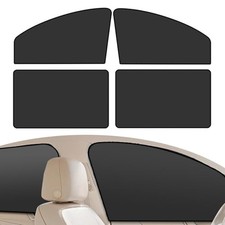 Car Side Window Sunshade, Heat Insulation Sun Protection Window 4 PCS Black