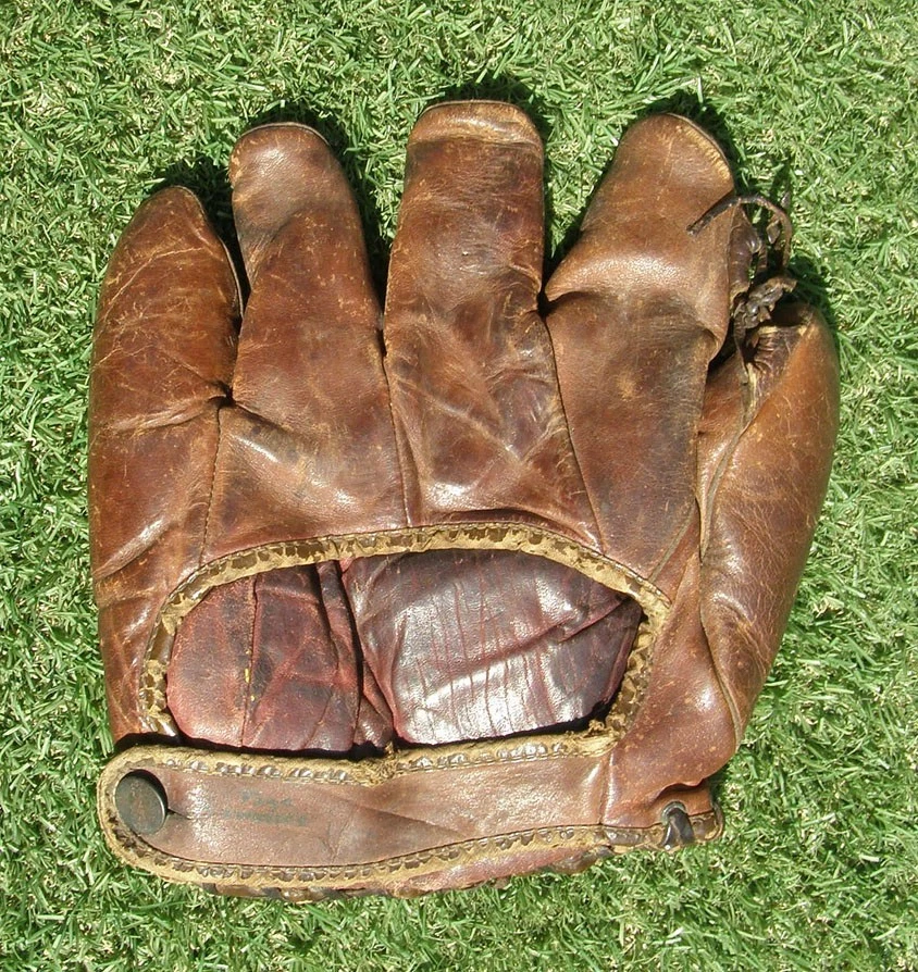 Antique 1920's Wilson Western Ed Brandt Baseball Glove, Vintage, Boston Braves - Image 2 of 4
