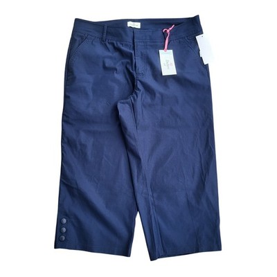 New Dockers Golf Pants Woman's Size 34x21 Blue Active Relaxed Lightweight Tag 12