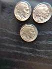 LOT OF 3 BUFFALO NICKEL 1936 - 1936 & 1935