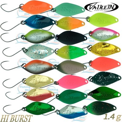 ValkeIN Hi BURST 1.4 g 24 mm Trout Spoon Assorted Colors