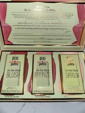 NEW Pixi Beauty On-The-Glow Blush Bronze & Superglow Set -Great Holiday Gift