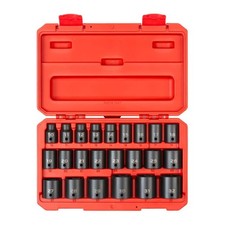 1/2"Drive 6-Point Impact Socket Set,23-Piece (10 mm - 32 mm)