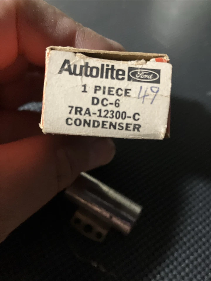 Autolite Ford 1 Piece DC-6 7RA-12300-C Condenser - Imagem 3 de 3