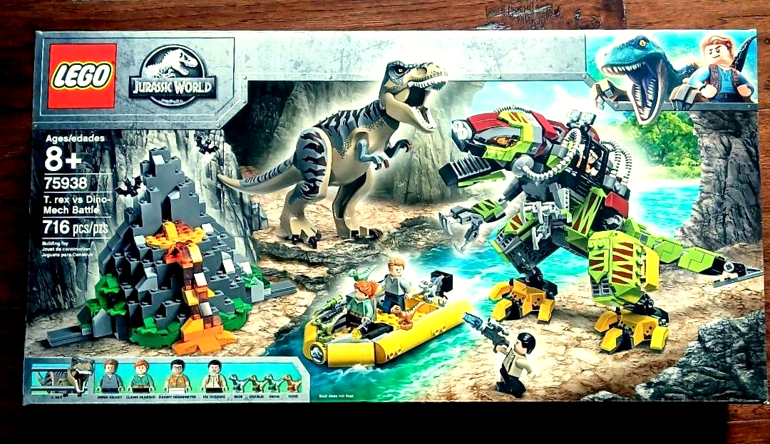 SEALED LEGO 75938 Jurassic World T. Rex vs Dino-Mech Battle, New