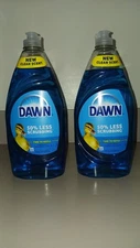 2 Pack Dawn Dishwashing Liquid Soap Bottles, Clean Scent (28oz. each Bottle)