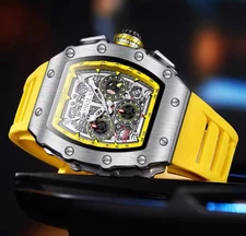 Richard Fashion Style Rapper Mille Colorful Deal Skeleton Automatic Watch