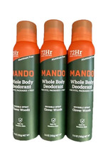 NEW- Mando - Set of 3- Clover Woods Spray Deodorant