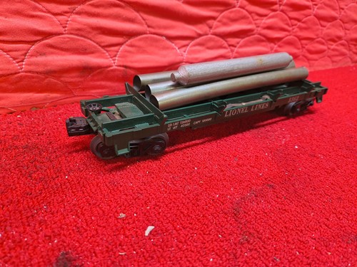 Coche volquete de troncos Lionel 6311 Black Pipe Car 3461 usado buen estado | Condition: Used