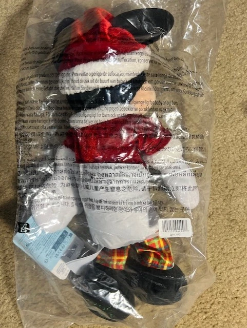 Disney Store 2024 Mickey & Minnie Mouse 16” Muñecas de peluche navideñas ¡NUEVAS! Foto 3 de 4