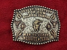 Rodeo X Treme BULL RIDING Champion  1996  Mesquite Texas  Trophy Buckle  Rare  T37