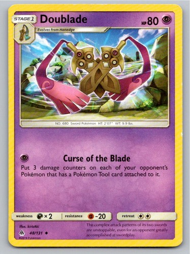 2018 POKEMON DOUBLADE FORBIDDEN LIGHT 48/131 UC LP A80395 FREE S&H