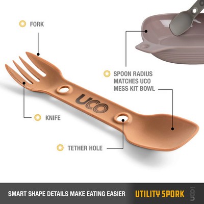 UCO Utility Spork - Robin Egg Green | 3-in-1 Camping Utensil