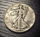 1946 Walking Liberty Half Dollar 50c No Mint Mark 90% Silver Coin US Mint