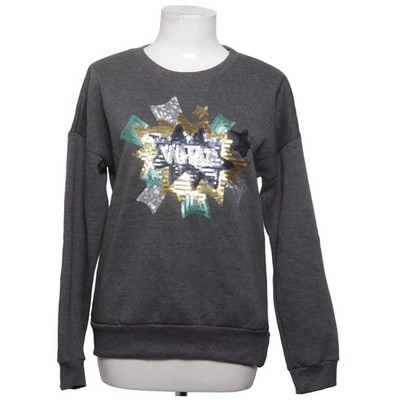 Eight 2 Nine, Sweatshirt, Größe: S, Grau/Mehrfarbig, Baumwolle/Polyester #Z5J