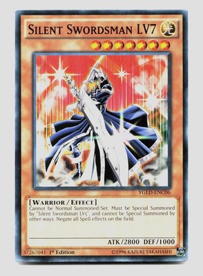 Silent Swordsman LV7 YGLD-ENC06 Common 1st Edition Near Mint