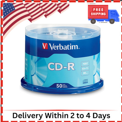 50-PACK BLANK CD-R DISCS Music Media Audio MP3 Data 700MB 80MIN 52X Recordable