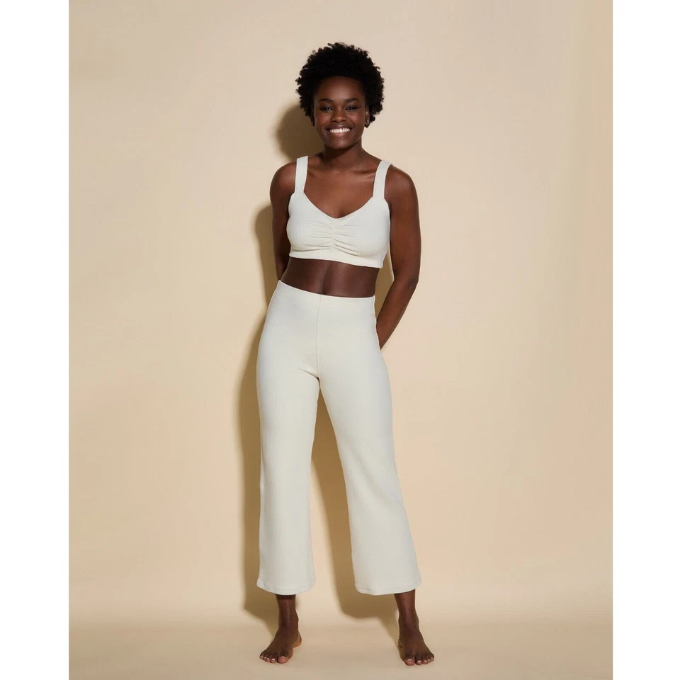 Cosabella Women Vanilla White Cotton/Modal Michi Wireless Layer Bralette Size S - Image 3 of 4