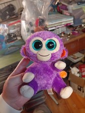 Ty Beanie Boo Grapes the purple monkey.