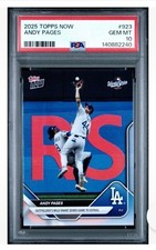 Andy Pages 2025 Topps NOW #923 PSA 10 GEM MT MLB Dodgers World Series Catch