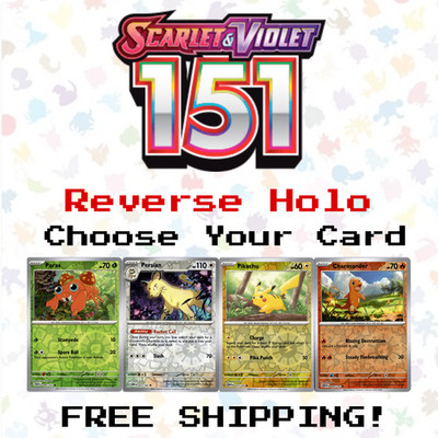 Pokemon 151 Reverse Holo & Holo Cards NM Scarlet & Violet - Choose Your Card!