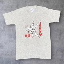 Vintage 90’s Screen Stars Judo Martial Arts Graphic Single Stitch T-Shirt Small