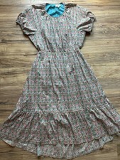 J. Crew Side Cutout Cotton Dress Liberty® Giorgia Duke Print Size 22 EUC