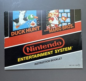 Super Mario Bros / Duck Hunt (Nintendo NES 1985) Authentic Cartridge + Manual!!