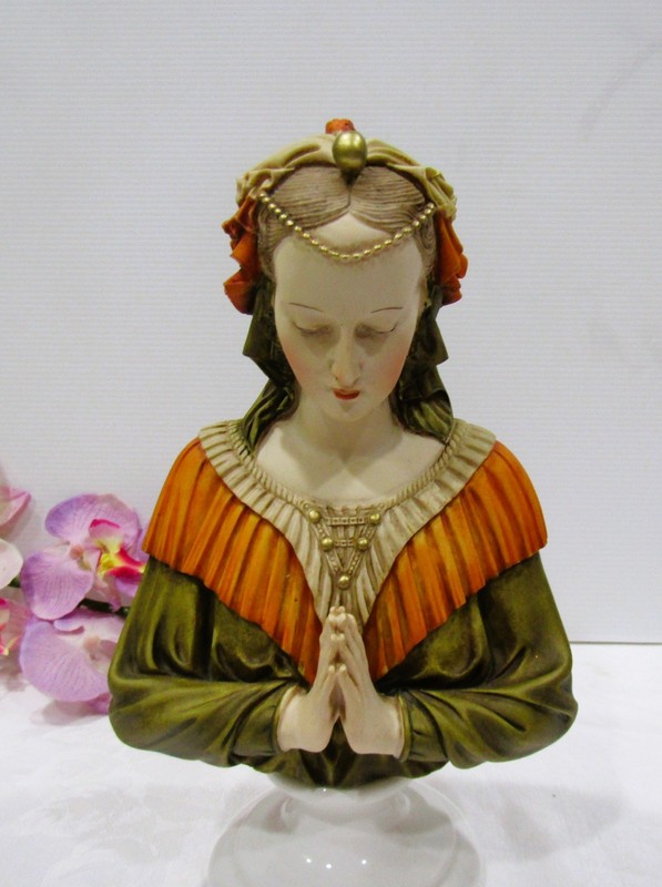 A. Giannelli Bust of Angelica Maria a Regal Lady