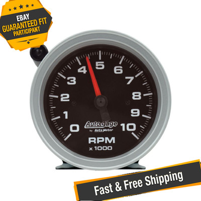 Auto Meter 233908 Auto Gage 3-3/4'' Pedestal Tachometer Gauge, 0-10000 RPM